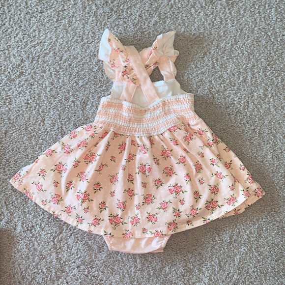 Serendipity 🌹 pink rose bubble romper size 9M *EUC* - Picture 2 of 3